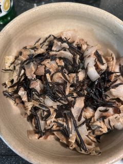 豚バラと湯葉とひじきの炒め煮-レシピのメイン写真