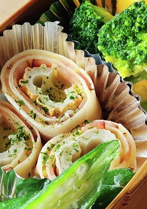 餃子の皮☆竹輪チーズ弁当☆正月オードブル-レシピのメイン写真