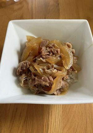 玉ねぎたっぷり簡単牛丼-レシピのメイン写真