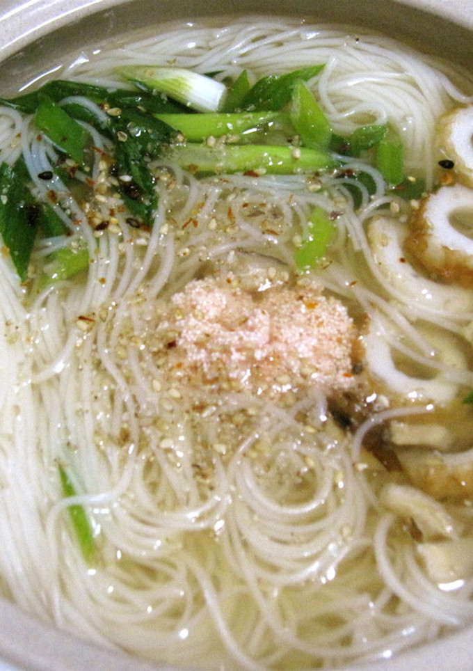 真夜中のひとりにゅうめん-レシピのメイン写真