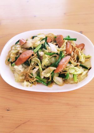 ニラ焼きそば-レシピのメイン写真