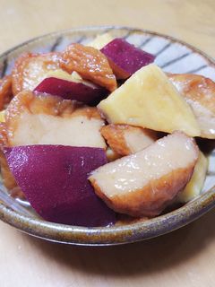さつま芋とさつま揚げの煮物-レシピのメイン写真