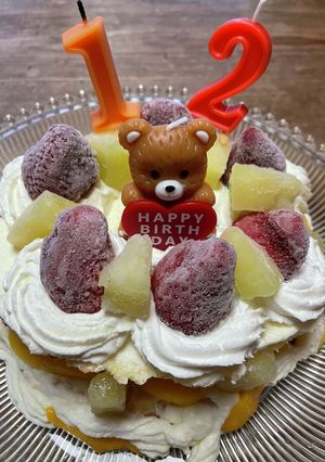 夏の誕生日ケーキ-レシピのメイン写真