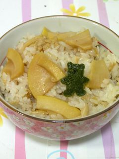 簡単★たけのこと油揚げの混ぜご飯★-レシピのメイン写真