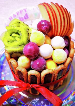 アイスの実とチョコリエールのアイスケーキ-レシピのメイン写真