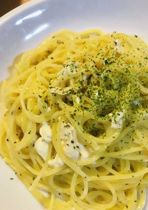 カマンベールチーズを溶かしたチーズパスタ-レシピのメイン写真