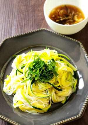 ひとり飯☆夏バテ防止に野菜麵-レシピのメイン写真