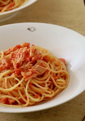 ★カニカマdeトマトクリームパスタ★-レシピのメイン写真