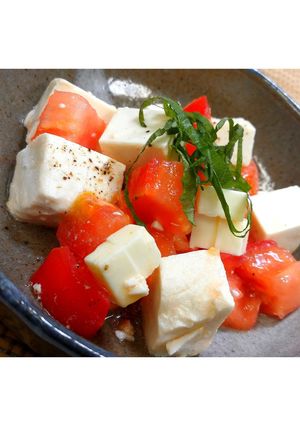トマトと豆腐の大葉カプレーゼ★動画あり★-レシピのメイン写真