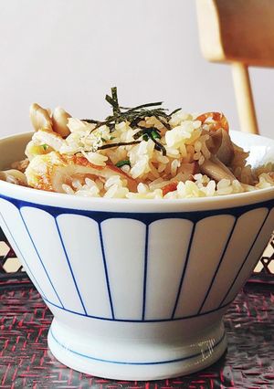 炊飯器におまかせ☆竹輪&ツナ炊き込みご飯-レシピのメイン写真