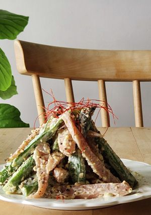 魚肉ソ&オクラのシーザー☆さっぱりサラダ-レシピのメイン写真