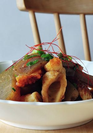 竹輪&蒟蒻☆煮物☆レンジあと1品☆煮しめ-レシピのメイン写真