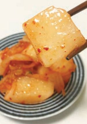 【食育通信】あえるだけ！甘辛梨キムチ-レシピのメイン写真