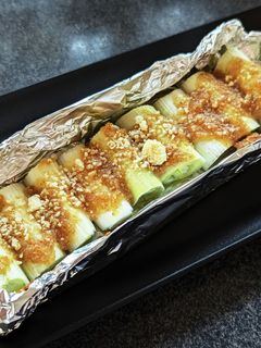 長ネギ大量消費!胡麻味噌の焼きネギ-レシピのメイン写真