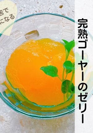 リンゴジュースで♡完熟ゴーヤーのゼリー-レシピのメイン写真