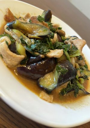 豚肉と茄子のピリ辛しそ炒め-レシピのメイン写真