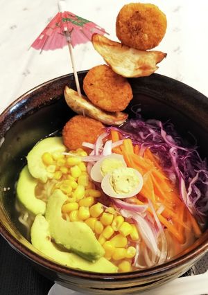 アメリカンなカラフルラーメン-レシピのメイン写真