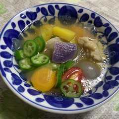 รูปของ やさしいカラフル野菜スープ
