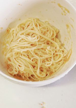 そうめん明太子マヨスパ風-レシピのメイン写真