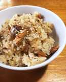 イワシ缶と即席味噌汁で♪鰯の味噌おこわ