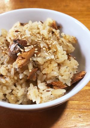イワシ缶と即席味噌汁で♪鰯の味噌おこわ-レシピのメイン写真