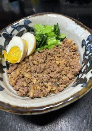 豚ひきと筍の魯肉飯ルーローハンもどき-レシピのメイン写真