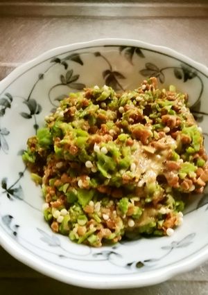 簡単　オクラ納豆　ブンブンチョッパー編-レシピのメイン写真