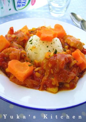 鶏肉とコーンのやわらかトマトサイダー煮-レシピのメイン写真