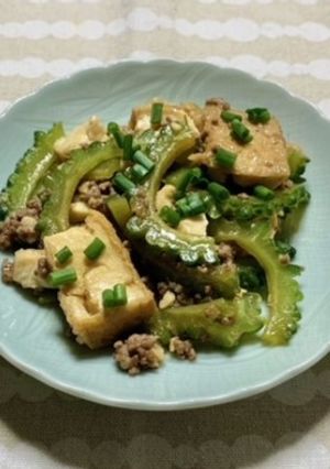 ゴーヤとひき肉の甘辛炒め-レシピのメイン写真