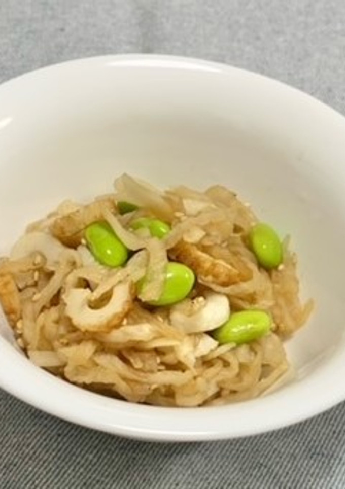 【フレイル予防】枝豆とちくわのお浸し-レシピのメイン写真