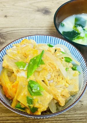 鶏肉と高野豆腐の親子丼-レシピのメイン写真
