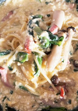 お豆腐カルボナーラ-レシピのメイン写真