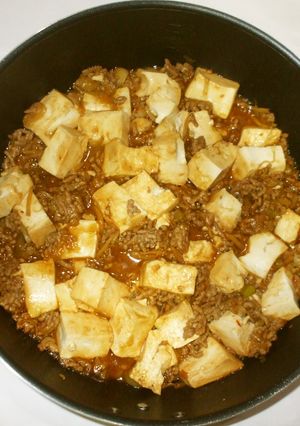 麻婆豆腐♪簡単豆腐と豚肉と冷蔵庫の材料で-レシピのメイン写真