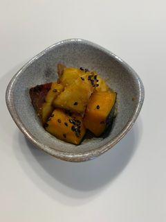 かぼちゃとさつまいもの甘辛炒め-レシピのメイン写真