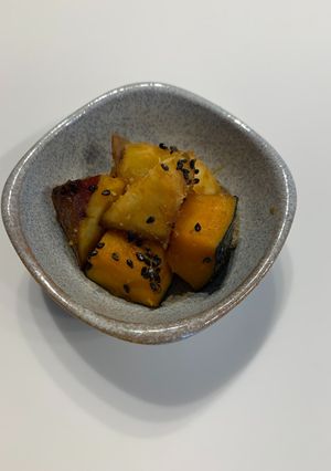 かぼちゃとさつまいもの甘辛炒め-レシピのメイン写真