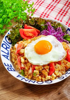 ちょっとヘルシー！厚揚げで和風ナシゴレン-レシピのメイン写真