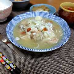 圧力鍋で簡単！ 疲れ改善とろ〜り参鶏湯-レシピのメイン写真