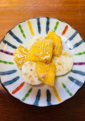 柿と長芋のほんのり甘めな酢の物-レシピのメイン写真