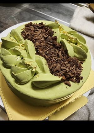 抹茶のデコレーションケーキ-レシピのメイン写真