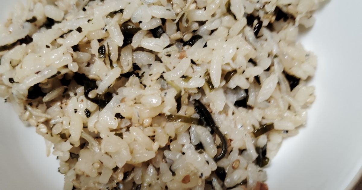 梅じゃこ塩昆布わかめご飯 by 嵐の松潤が大好き