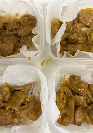 鶏もものカレーソテーの冷凍弁当-レシピのメイン写真