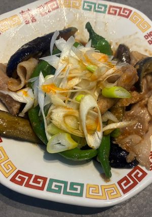 味噌と冷やし中華のタレで豚夏野菜油炒め-レシピのメイン写真