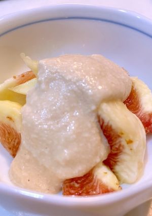 【玄米酵母】【甘酒】イチジクの白和え-レシピのメイン写真