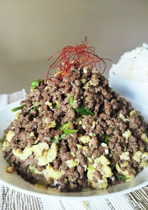 甘辛濃厚味のひき肉救済レシピ-レシピのメイン写真