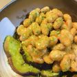 毎日の納豆●茄子の甘煮にトッピング