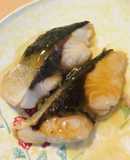 焼き魚●ブリ切り身の生姜湯ソース