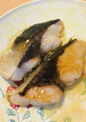 焼き魚●ブリ切り身の生姜湯ソース-レシピのメイン写真