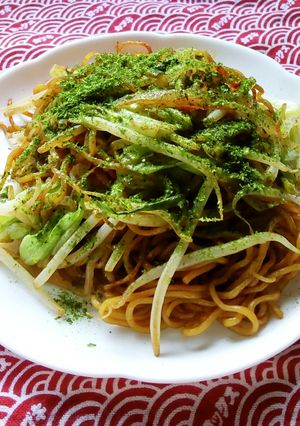 夏休みに！青のりたっぷり焼きそば♪-レシピのメイン写真