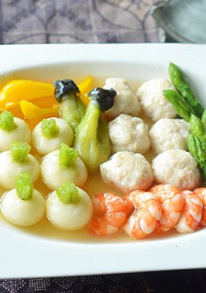 超小かぶと鶏団子、海老と野菜の夏おでん♪-レシピのメイン写真