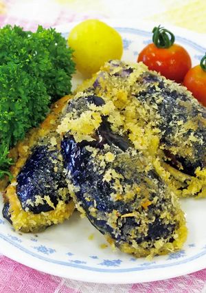 【シーチキンで作る】茄子のはさみ揚げ-レシピのメイン写真